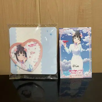 러브 라이브 선샤인 하트형 캔뱃지 쿠로사와 다이아 모리