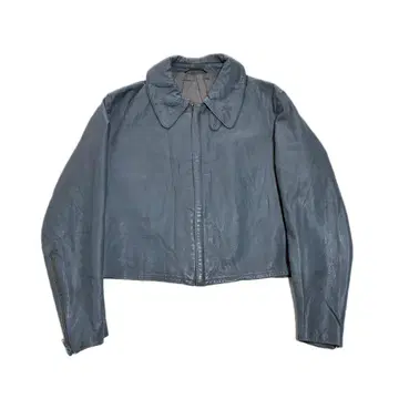 독일군 단장 서브마린 가죽 자켓 블루종 그레이 변형 디자인