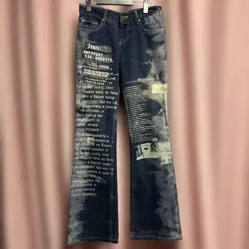 HN DIE h.NAOTO 로우라이즈 부츠컷 플레어 데님