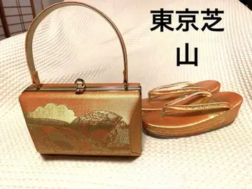 새상품급 도쿄 시바야마 후리소데용 조리 백 세트