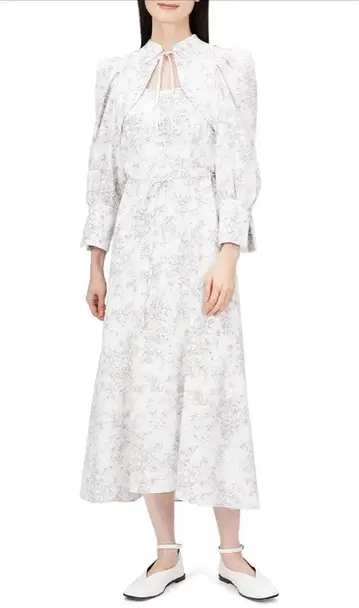 snidel Sustainable 데콜테 오픈 바리에 원피스