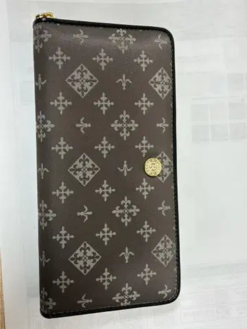 러셋 플로럴 패턴 장지갑 박스 포함