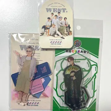 WEST. 카미야마 토모히로 아크릴 스탠드 (2개), 씰