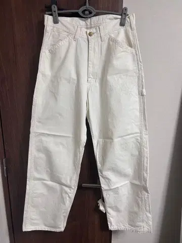 Lee 화이트 와이드 데님 팬츠