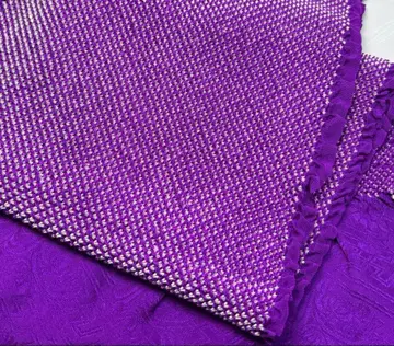 a-883 순수 실크 오비 장식 천 총 조임 후리소데 성인식 보라색