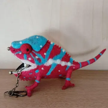 양모 펠트 가마구치 홀더 핸드메이드