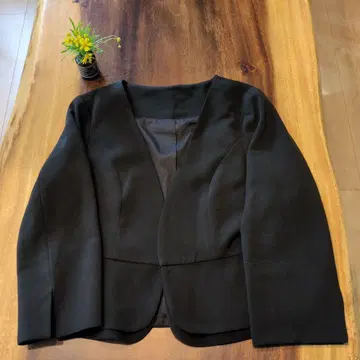 DRESS+ 노카라 자켓 블랙 포멀