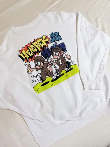 HEADPEAK NEW JACK 맨투맨 L 사이즈 화이트