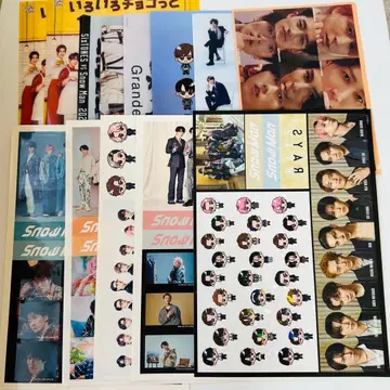 Snow Man 스티커 클리어 파일 세트