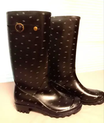 레인부츠 M 사이즈 도트 장화