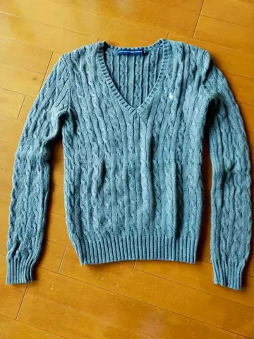 랄프 로렌 스포츠 여성용 니트 스웨터 V넥