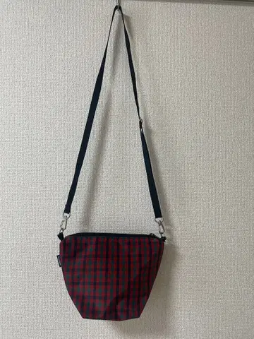 familiar 체크 무늬 숄더백