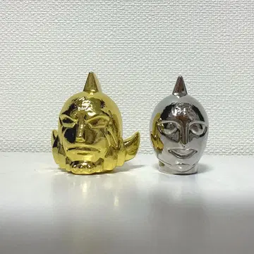 근육맨 다이캐스트 근육맨 케시 금 마스크 은 마스크 가챠 2종 세트