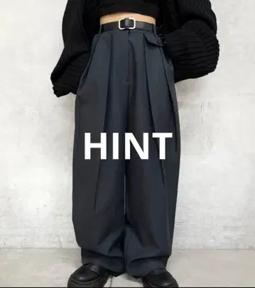 후즈후 갤러리 [ HiNT/힌트 ] 2턱 와이드 슬랙스