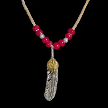 상금 페더 목걸이 s925