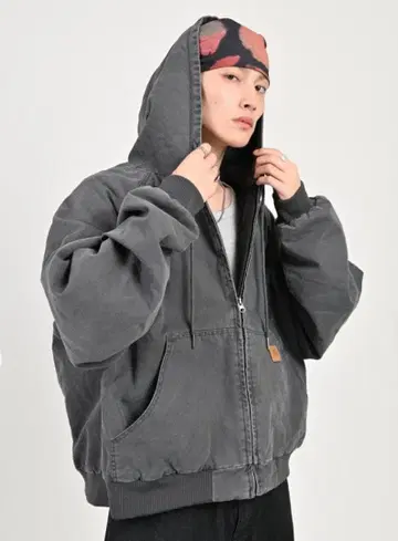 지저인 온라인 액티브 후드티 그레이