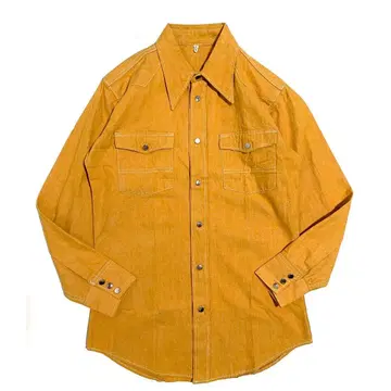70s 샴브레이 웨스턴 셔츠 / size L