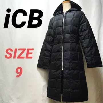 iCB 아이씨비 다운 코트 롱 여성용 블랙 온워드 카시야마
