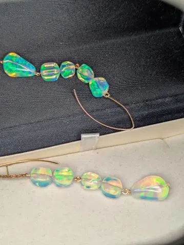 K10 압도적인 아름다움! 롱 진주 귀걸이