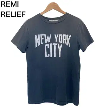 레미 레리프 뉴욕 일본제 여성용 프린트 반팔 T셔츠 S
