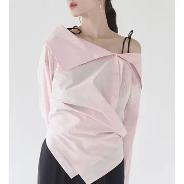 러그나문 핑크 셔츠 블라우스