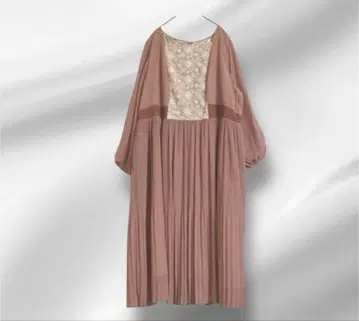 빅 사이즈! Aylesbury 레이스 플리츠 절개 원피스 5L 레어