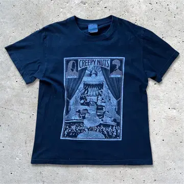 [ 레어 ] Creepy Nuts 2018 투어 T셔츠 블랙 라이브 굿즈