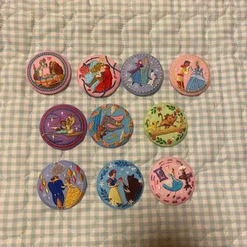 디즈니 자수 캔배치 10개 세트