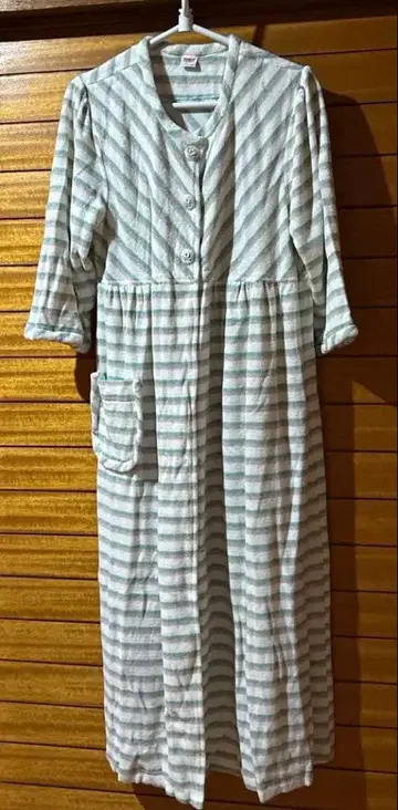 TUNIC 보더 무늬 룸웨어 원피스 레트로