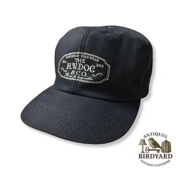 THE H.W. DOG & CO. 로고 프린트 캡 일본제 블랙
