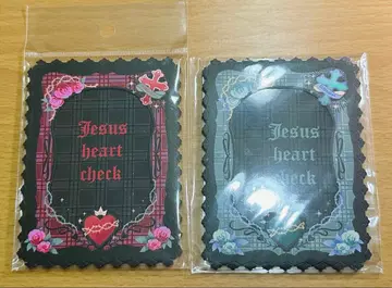 후쿠야 경질 카드 케이스 지저스 하트 체크