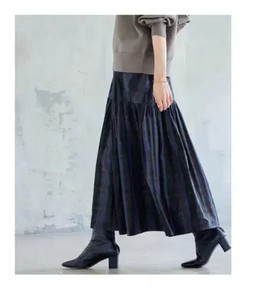 저널 스탠다드 메모리 체크 스커트 36 사이즈