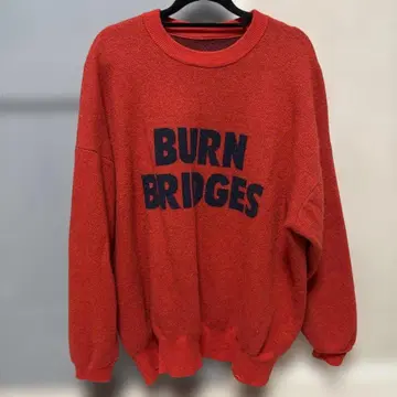 스픽 앤 스팬 BURN BRIDGES 프린트 긴팔 니트 스웨터