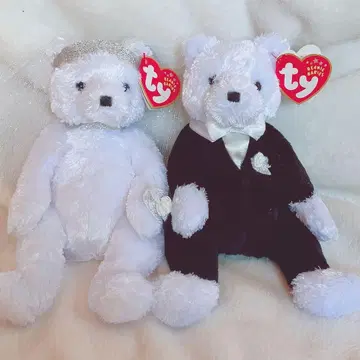 [ 내일 발송 가능 ] Ty beanie babies 웨딩 곰 세트