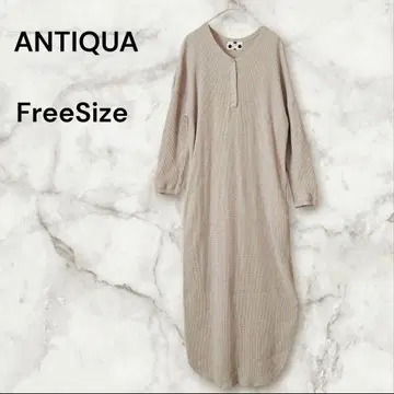 Antiqua 안티카 와플컷 롱 디자인 원피스 맥시 길이