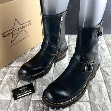 미사용급/8.0E 슬로우웨어 라이온 엔지니어 부츠 크롬엑셀 가죽