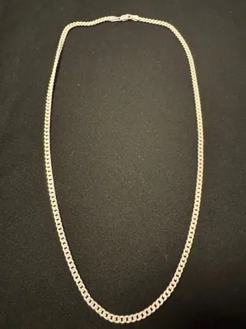 키헤이 2면 실버 체인 목걸이 약 50cm