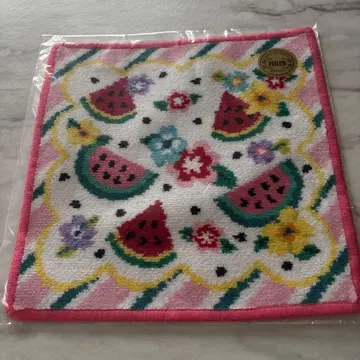 페이러 플라워 수박 체스티 콜라보 손수건 미사용 새상품