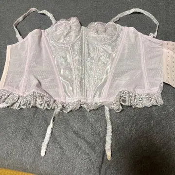 마르코 레이스 부착 코르셋 B70 옅은 핑크