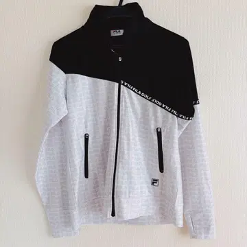 [ FILA ] 골프웨어 여성용 화이트 M 스트레치 풀 집업 겉옷