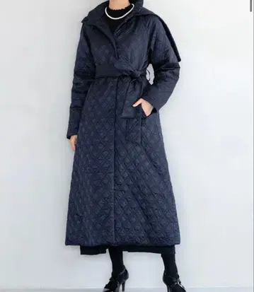 다이아 퀼팅 드레스 다운 코트 아메노치하레