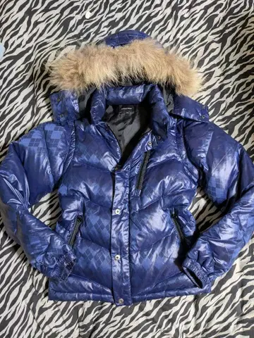 아카이브, 그런지, 시크 스타일, 짧은 기장, 퍼 다운 자켓