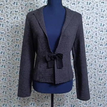 Harrods 자켓 일본제 울 리본 다크 그레이 2 M