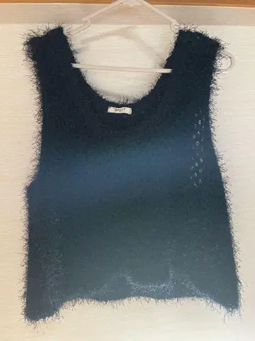 studio CLIP 시스루 니트 베스트 베스트 네이비