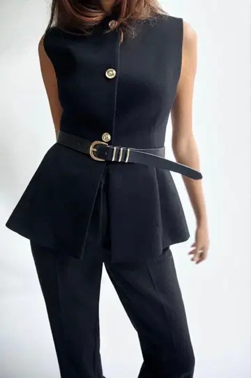 ZARA 벨트 롱 베스트 M