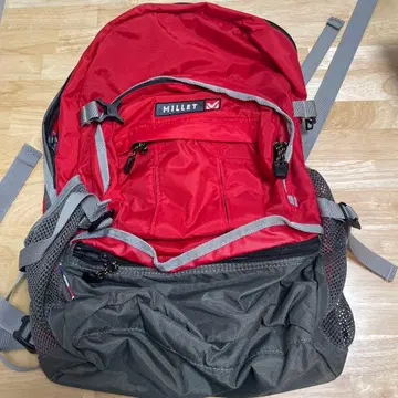 MILLET 백팩 빨간색 그레이