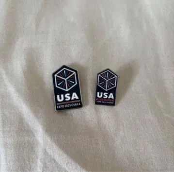 미국관 핀 배지 2개 세트