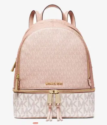 [ 미사용 새상품 ] RHEA 지퍼 백팩 미디엄 - MK 시그니처