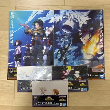 나의 히어로 아카데미아 클리어 포스터 캔버스풍 보드 5점 세트