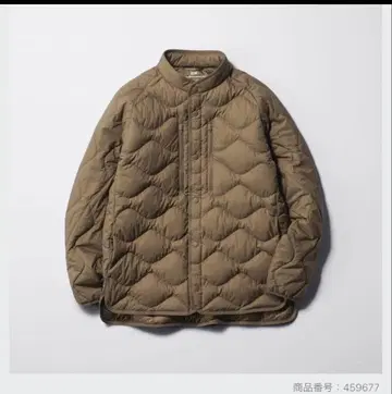 UNIQLO 화이트 마운티니어링 카멜 브라운 다운 자켓 M
